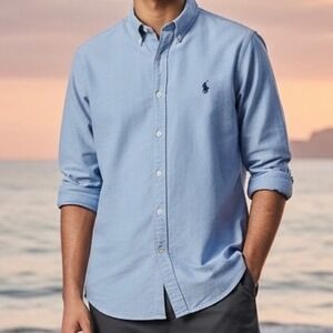 Ralph Lauren Light Blue Button-Down Oxford Shirt